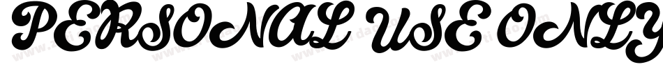 PERSONAL USE ONLY字体转换